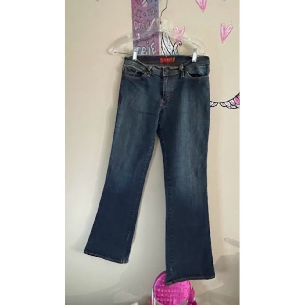 Women's Plastic Wide Leg Denim Jeans